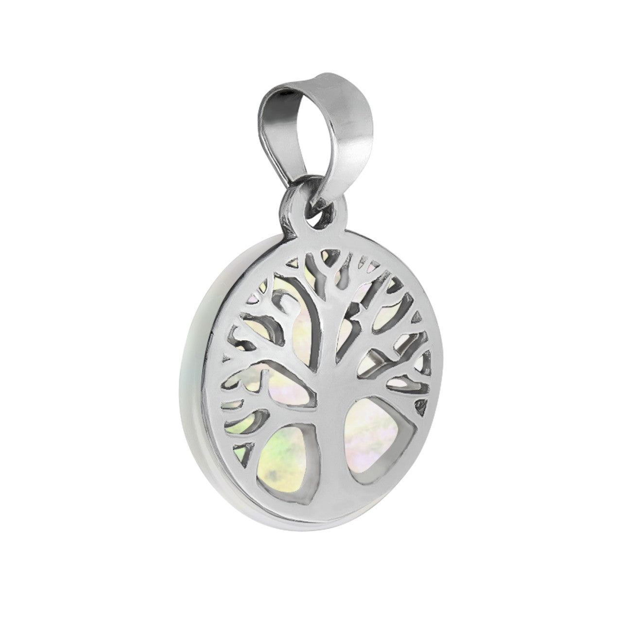 925/- sterling silver rhodium plated tree of life