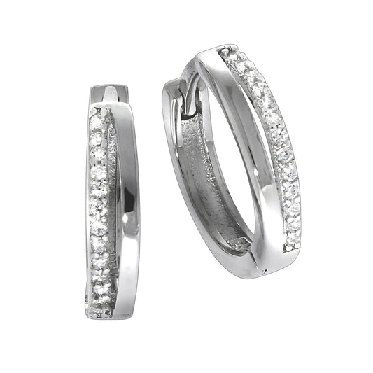 925 silver zirconia rhodium plated