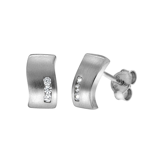 925 silver rhodium plated 6x zirconia