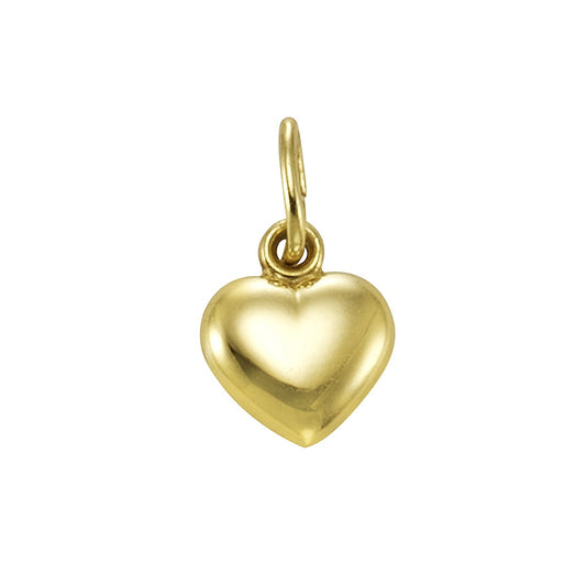 Heart pendant 333/- yellow gold 1.1cm shiny