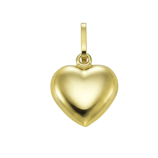 Heart pendant 333/- yellow gold 1.6cm shiny