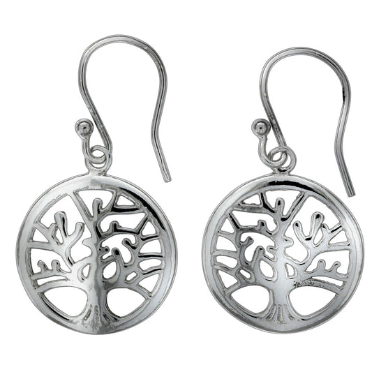 925 sterling silver rhodium plated tree of life