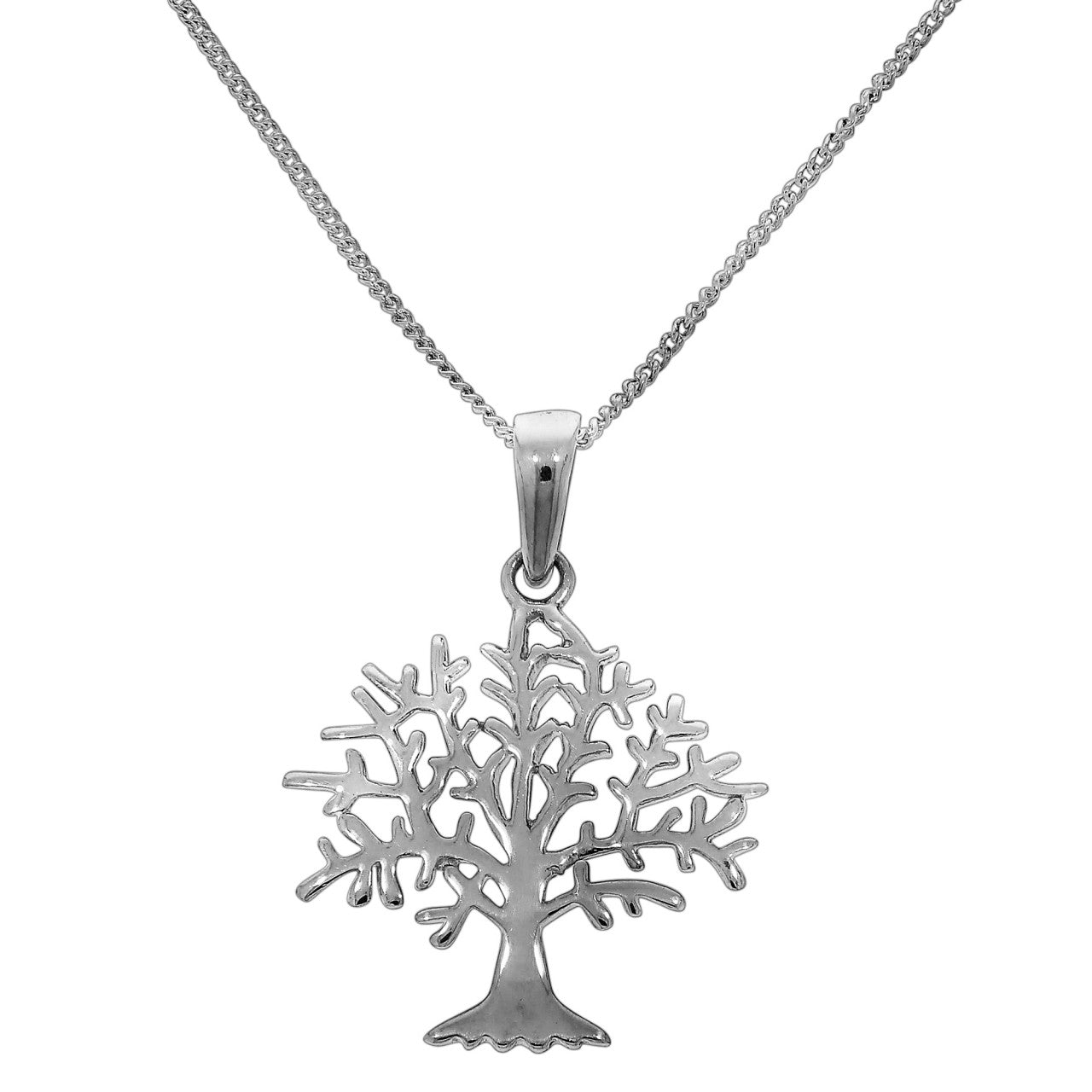 925 sterling silver rhodium plated tree of life