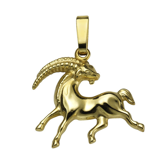 Anhänger Sternzeichen Steinbock 333/- Gold 2,0cm