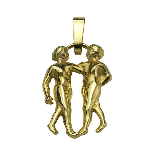 Pendant zodiac sign Gemini 333/- gold 2.0cm