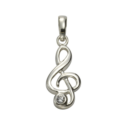 925 silver treble clef