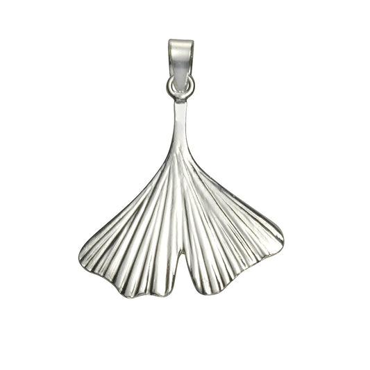 Anhänger Ginkgo 925/- Sterling Silber ohne 2,70cm