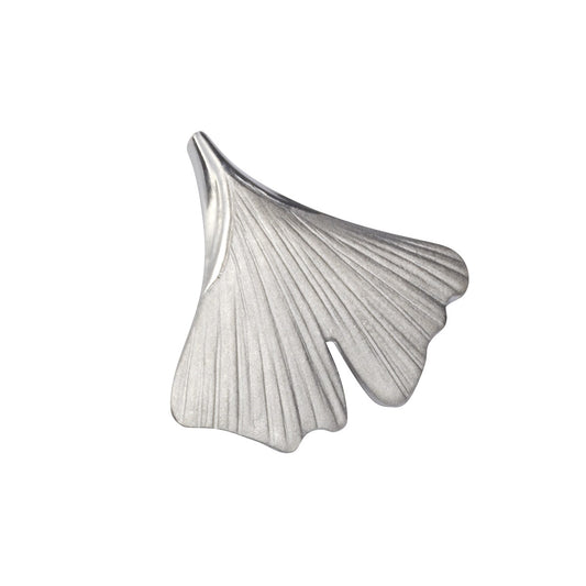 Anhänger Ginkgo 925/- Sterling Silber rhodiniert 2,60cm