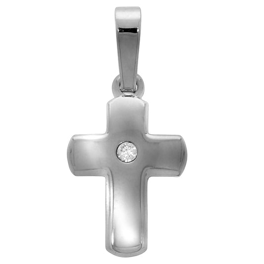 925 silver rhodium plated cross