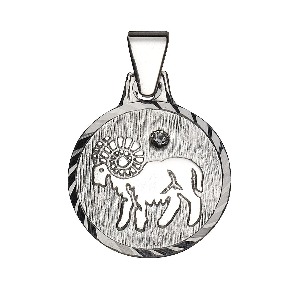 925/- Sterling silver rhod. Aries