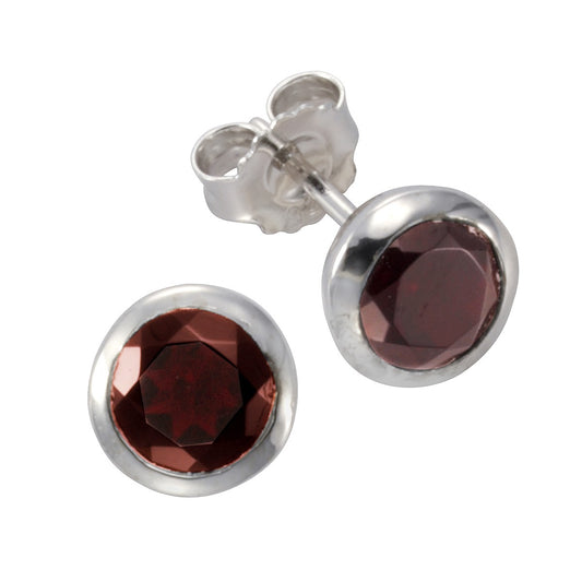 925/- Sterling Silver Garnet