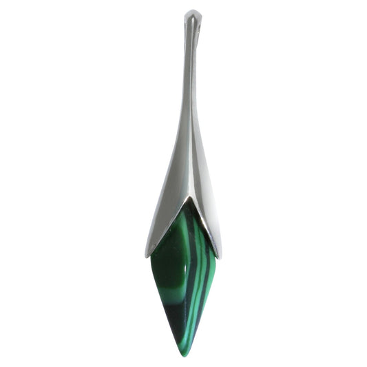 925/- Sterling silver synthetic malachite