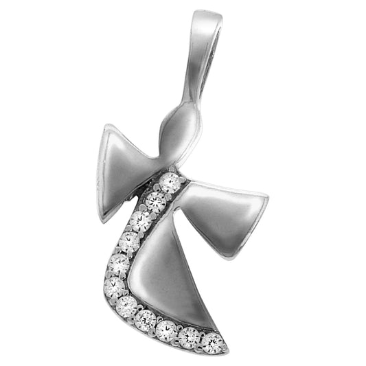 925 silver angel zirconia white