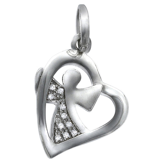 925 silver rhodium plated angel