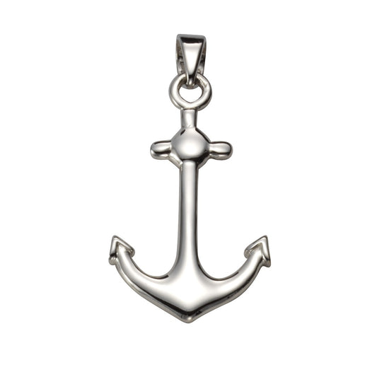 925 silver rhodium plated anchor