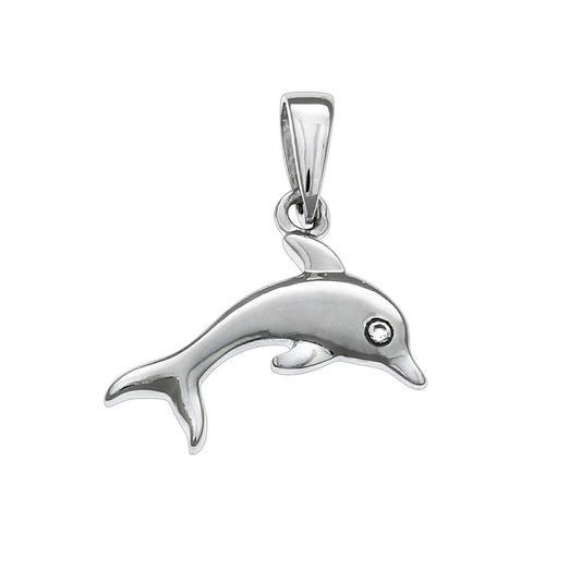 Anhänger 925/- Sterling Silber Delfin