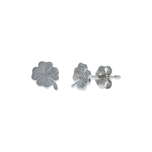 Ohrstecker 925/- Sterling Silber Kleeblatt