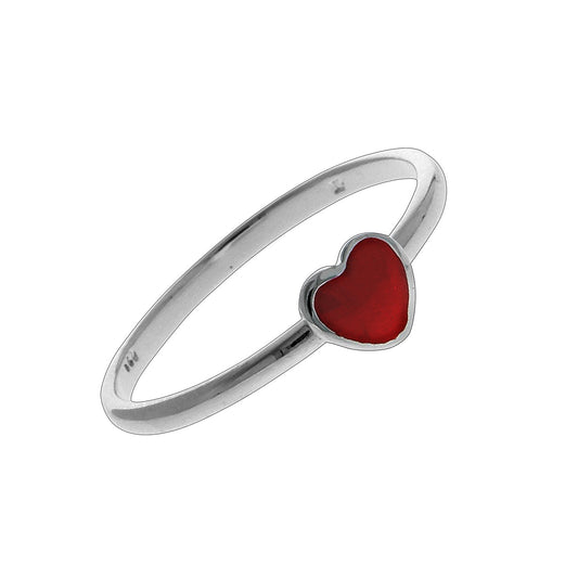 925/- Sterling silver rhodium plated heart