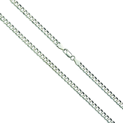 925/sterling silver rhod. Curb chain