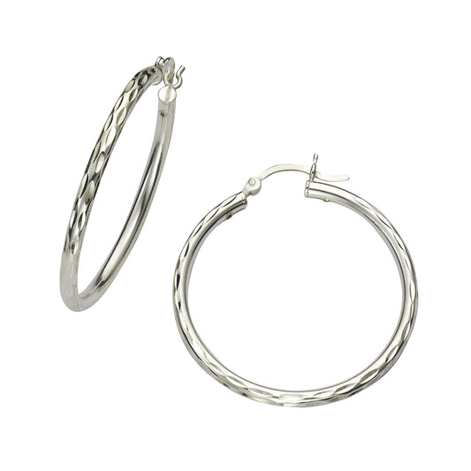 925 silver rhodium plated 24mm