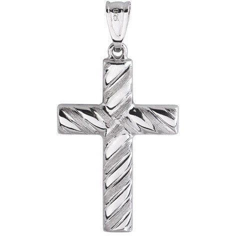 925 silver rhodium plated cross