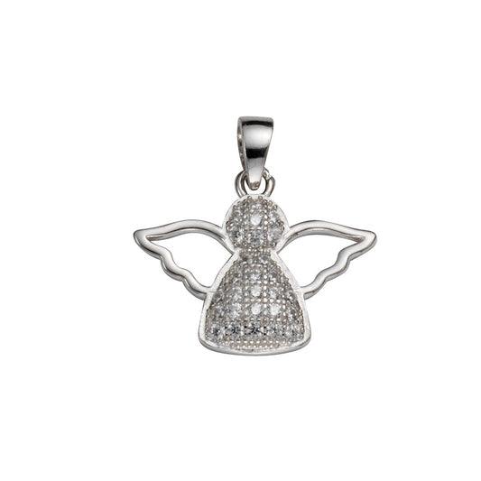 925 silver rhodium plated angel