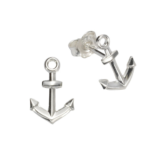 925 silver rhodium plated anchor