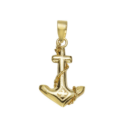 Anchor pendant 333/- yellow gold 2.3cm shiny