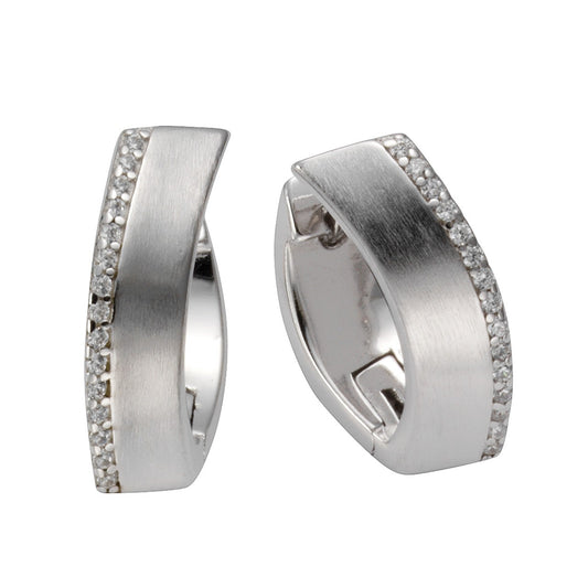 925 silver rhodium plated with zirconia