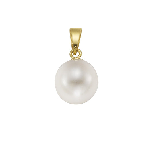 925 silver gold plated freshwater cultured pearl white