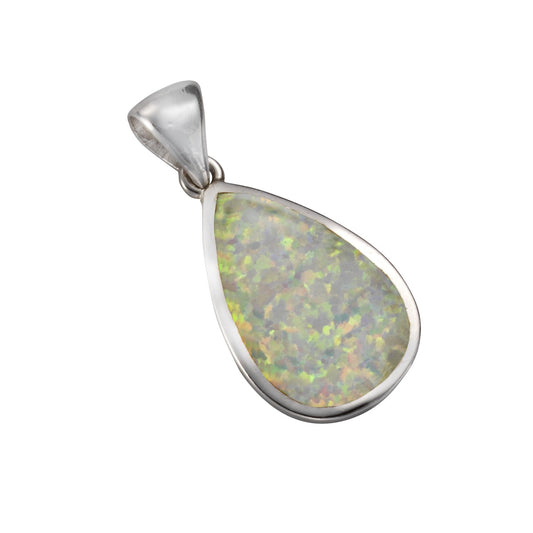 925/- Sterling silver synthetic opal white