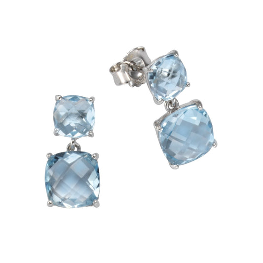 925/- Sterling Silver Blue Topaz