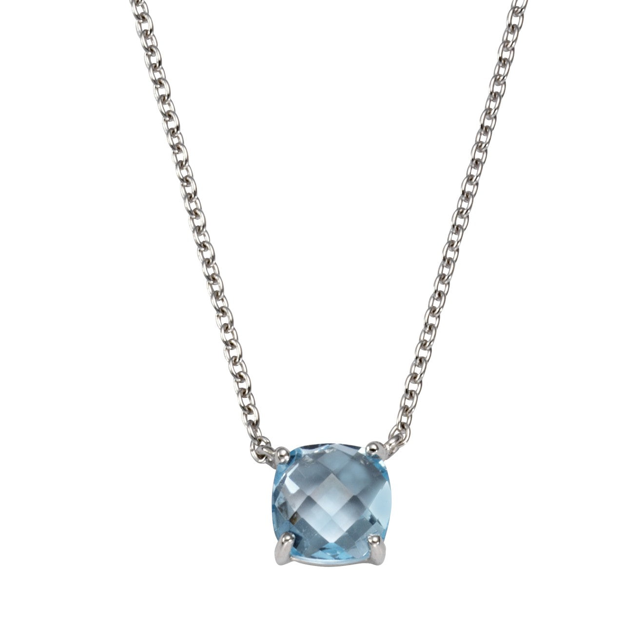 925/- Sterling Silver Blue Topaz (cased)