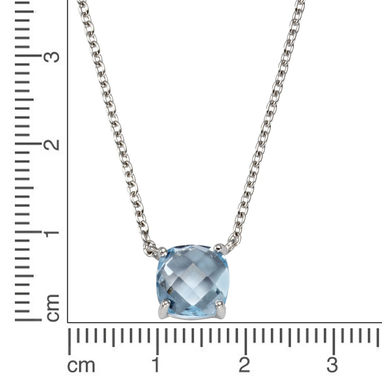 925/- Sterling Silver Blue Topaz (cased)