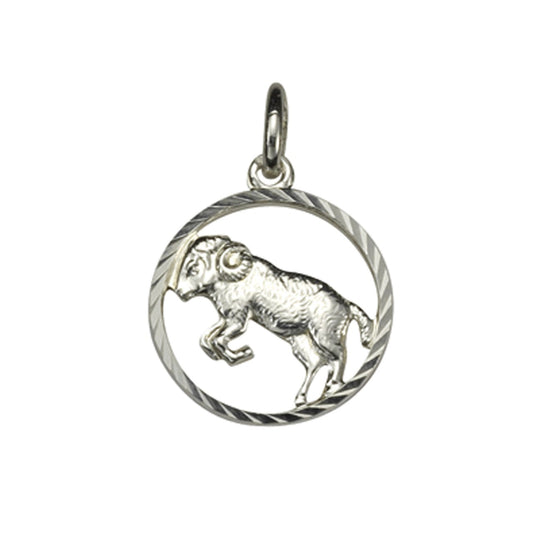 925/- Sterling Silver Zodiac Sign Aries