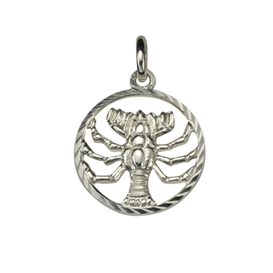 925/- Sterling Silver Zodiac Sign Cancer