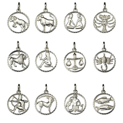 925/- Sterling Silver Zodiac Sign Capricorn