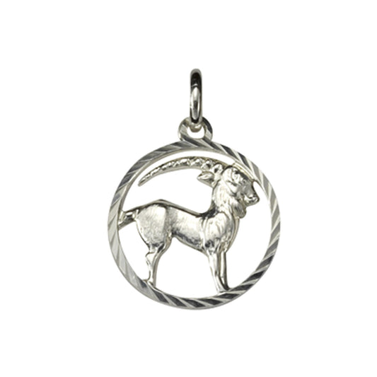 925/- Sterling Silver Zodiac Sign Capricorn