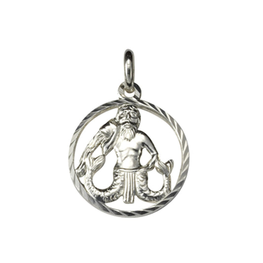 925/- Sterling Silver Zodiac Sign Aquarius