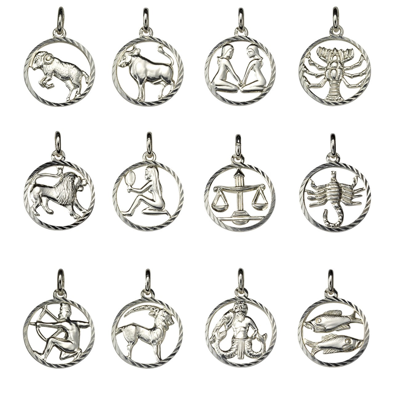 925/- Sterling Silver Zodiac Sign Pisces