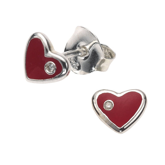 925/- Sterling Silver Heart Cubic Zirconia