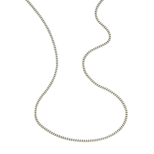 Necklace curb chain 925/- sterling silver 45cm