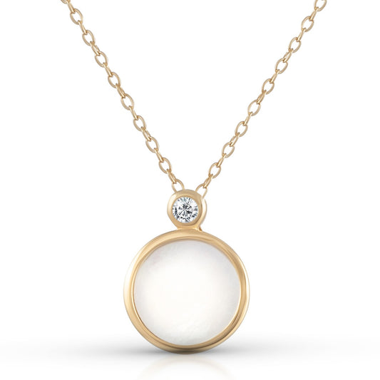 925 silver gold plated mother of pearl zirconia