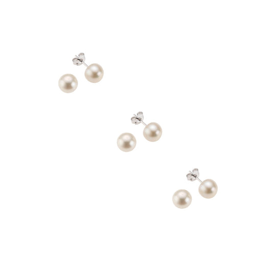 925 silver beads white 3mm