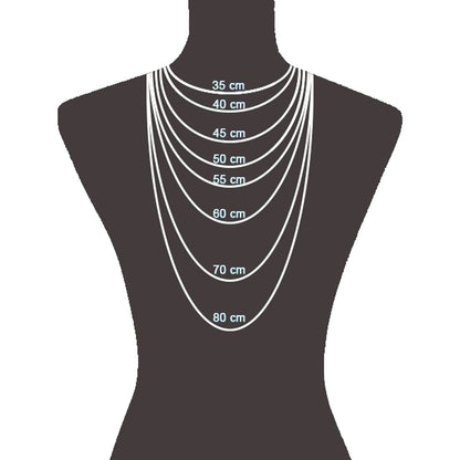 Collier 925/- Sterling Silber rhodiniert 42+5cm Blautopas beh.