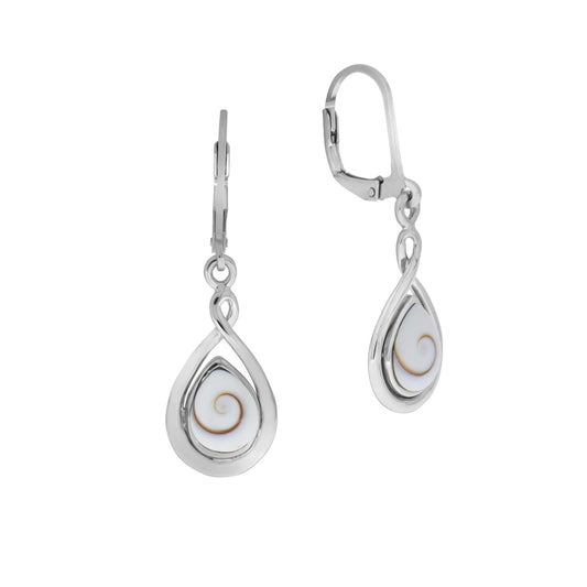 925 silver rhodium plated with white shell