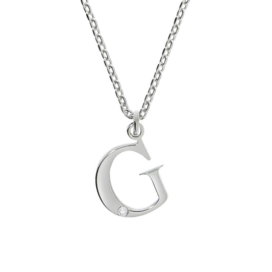 925/- Sterling Silver Diamond 0.008ct. Letter G