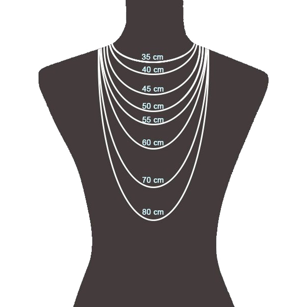 High-quality necklace made of 925 sterling silver rhodium-plated