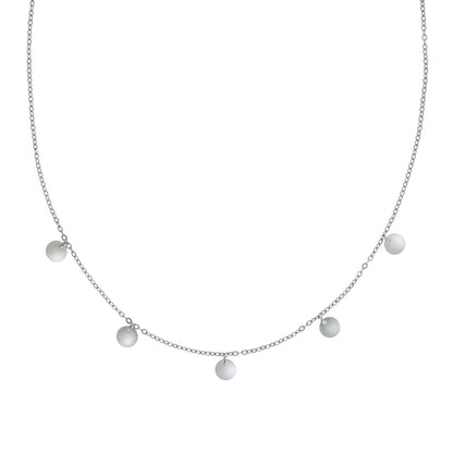 High-quality necklace made of 925 sterling silver rhodium-plated