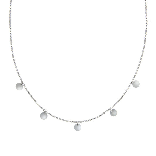 High-quality necklace made of 925 sterling silver rhodium-plated